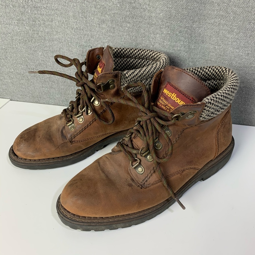 Westbound brown leather hiking boots